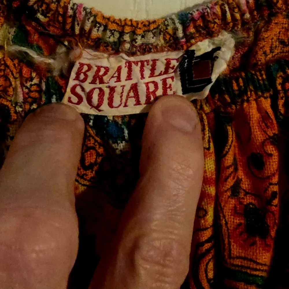 1960's Boho  Paisley Print Mini Dress - Picture 3 of 6